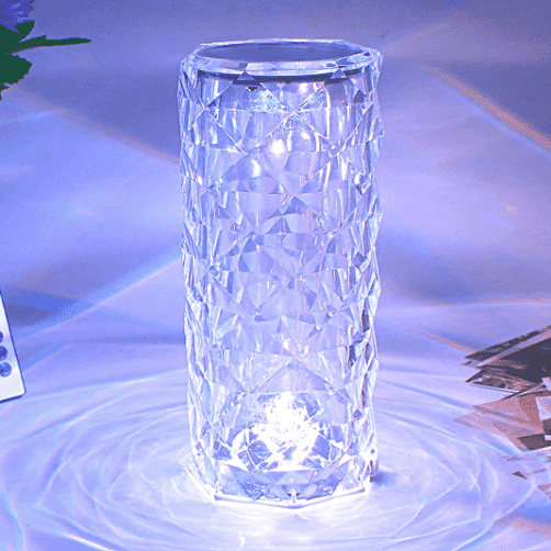Crystal Diamond Direct Line Table Lamp Color Changing Touch Control Night Light