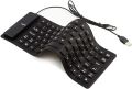 Flexible Keyboard, USB Wired 85 Keys Rollup Silent Typing Soft Touch Keyboard for PC Notebook Laptop(Black). 