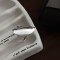 HaohuishopProfesional BF CLUB 925 Sterling Silver Rings For Women Girl Female Open Minimalist Retro Oval Ring Creative Anillos Bague Fine Jewelry. 