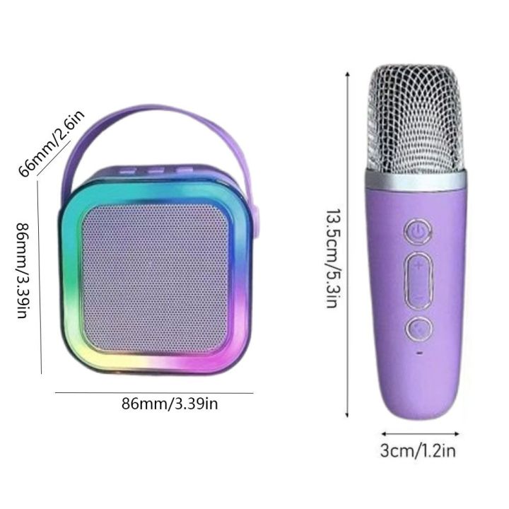 Integrated%20Bluetooth%20Audio%20Mini%20Karaoke%20Machine%20with%20/2%20Wireless%20Microphones%20K12%20Portable%20Bluetooth%20Speaker%20RGB%20Light%20Fun%20Toys%20Karaoke%20Microphone%20Family%20Singing%20-%20Image%202