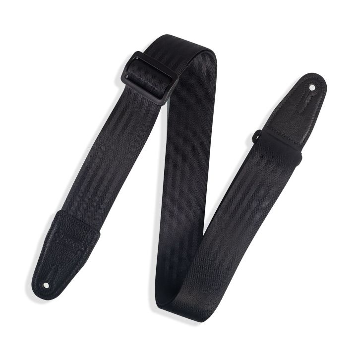 Levy's Leathers M8SB-BLK Seatbelt Guitar Strap - Black