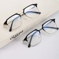 2025 Best Changeable Glass Golden Black Metal Frame Sunglasses For Men. 