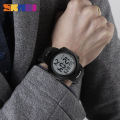 SKMEI 1068 LED Digital Alarm Outdoor Bid Dial Sport Waterproof Watch For Men - Black. 