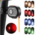 Cycling Flowing Water Bicycle Rear Light LED Night Riding Pilot Lights USB Rechargeable Safety Warning Tailight Accessories. 