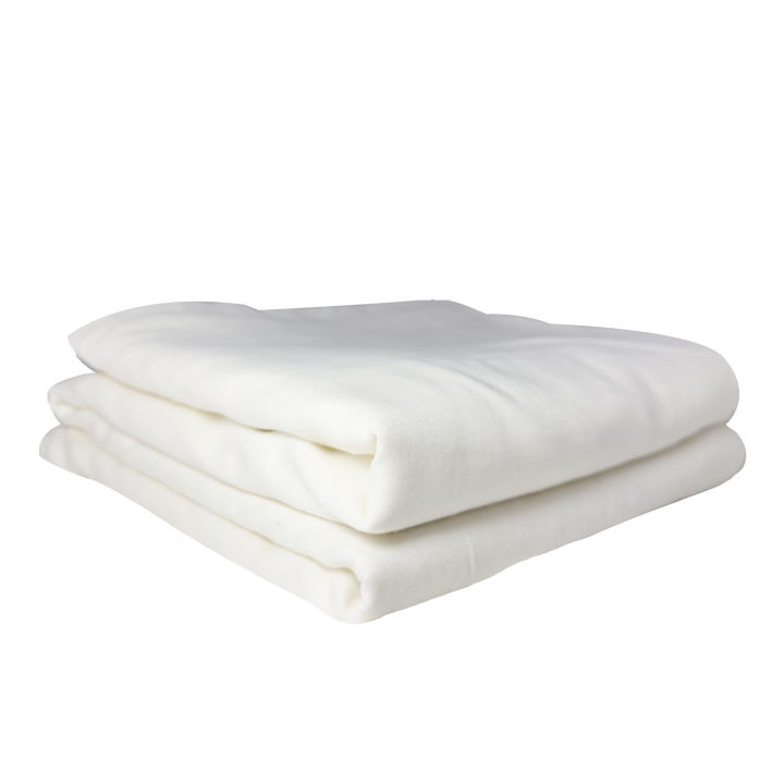 Ultra Soft 100% Pure Cotton White Malmal Kapda King Size Blanket Cover 80*90 Inch