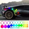 Car Cool Styling Decoration Waterproof Car Modification Car Decals Trims DIY Universal Vinyl Hexagon Honeycomb Decals Car Side Body Sticker. 