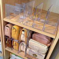 Handbag Storage Box Divider Shelf Bag Storage Rack Handbag Storage Wardrobe Storage Finishing Cabinet Partition Display Case. 
