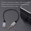 1/4 inch to 3.5mm Stereo Adapter Cable 6.35mm Male to 3.5mm Female Quarter Inch Headphone Jack Converter AUX Connector Cable. 