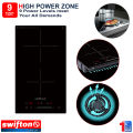 Swifton 30cm 2 Induction Built in Hob Cooktop , Ceramic Glass, Child Lock Timer, SN-226VDH. 