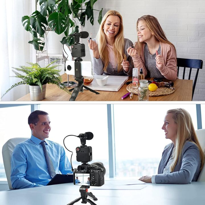 Vlogging%20Video%20Making%20Kit%20For%20Mobile%20Phones%20-%20Model%20AY-49%20-%20Tripod%20Kit%20With%20Microphone%20And%20Light%20-%20Flexible%20Tripod%20-%20All%20in%20One%20-%20Better%20Sound%20And%20Lighting%20Indoors%20or%20Outdoors.%20-%20Image%205