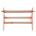Bird Cage Stand, Orange Wooden Tripod Bird Parrot Table Toys Table Stand Portable For Outboard Tripod. 