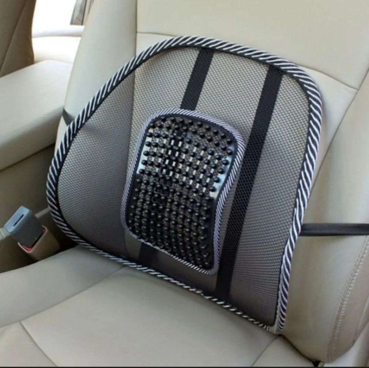 Ergonomic Mesh Back Lumbar Support Cushion For Car & Office Chair – Breathable, Adjustable, And Comfortable