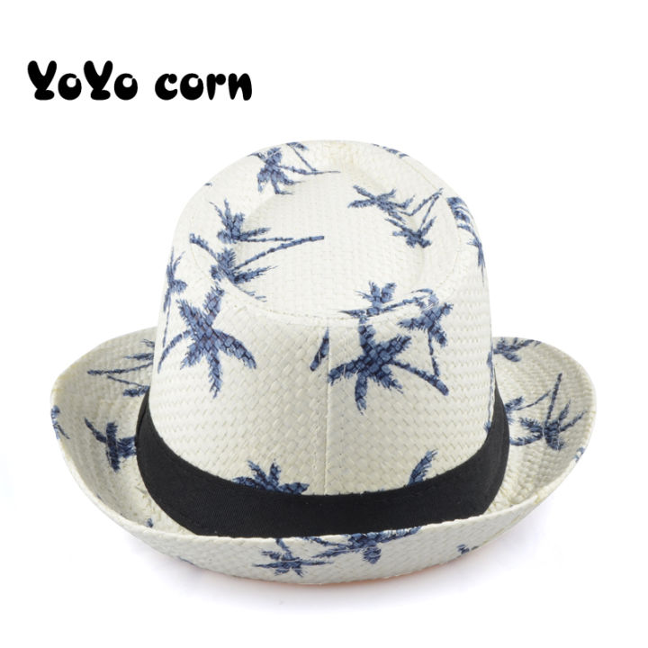New%20goodsgrassWork%204%20color%20knitted%20sun%20hat%20children's%20RN%20summer%20grass%20YOYOCO%20beach%20sun%20hat%20Trilby%20panama%20hat%20boys%20girls%20children's%20hands%20-%20Image%203