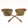Shadex Tortoise Classic Clubmaster Sunglass UV400 Protection | Model 1872 | Size 57-18-140 | Unisex Retro Eyewear by Shadex C5. 