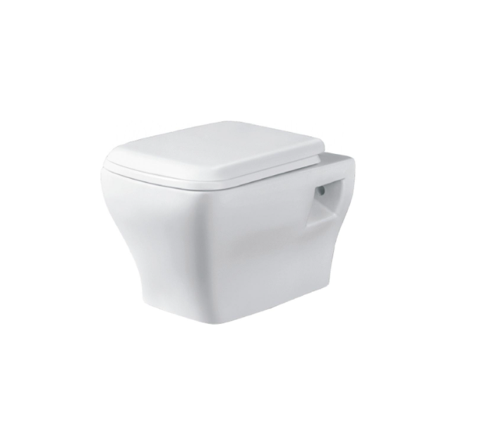 GRAFDOER Wall hung Commode with Soft Closing Seat Cover & Bolt Set (MAJESTIC)