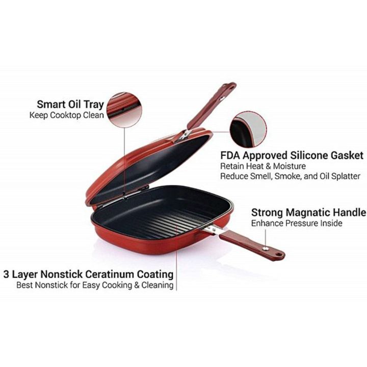 Red/Black%20Happy%20Call%20Non%20Stick%20Double%20Sided%20Fry/Grill%20Pan%20-%20Image%206