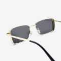 Rectangular Shape Metal Frame Sunglasses For Unisex. 