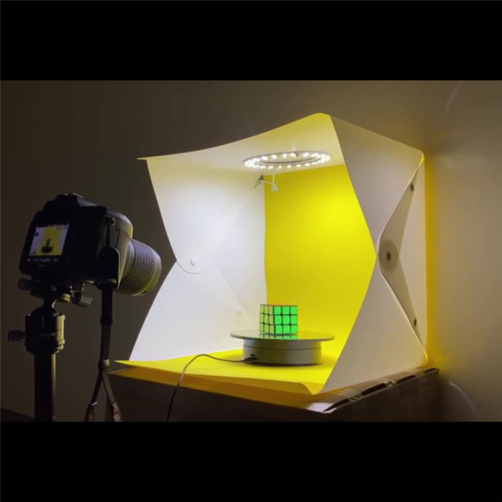 OYPFXMI%20Electric%20Rotating%20Mirror%20Display%20Stand%202%20Speeds%20Maximum%20Weight%203kg%20360%20Degree%20Whirling%20Platform%20Photography(Black)%20-%20Image%202