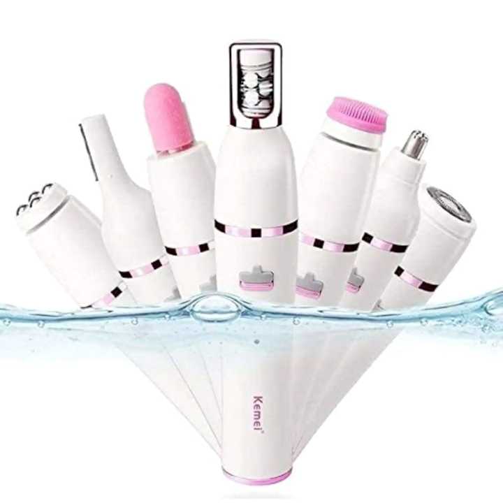 Kemei KM-2189 7 IN 1 Electric Massage Facial Cleanser Waterproof Facial Care Tool