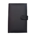 Black PU Leather Plain Design File Folder 9*6 Inch. 