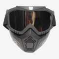 Black Full Face Helmet Mask. 