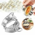 Momo Maker | Dumpling Maker 1 Pc Stainless Steel | Kitchen Dumplings Maker Ghughra Mould | Gujiya Maker Dough Press Mould Wrapper | Dough Cutter For Kitchen By Godam Online. 