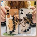 Cartoon Simplicity Phone Case For Samsung Galaxy A07 Bear bracelet soft case Dirt-resistant Back Cover protective case. 