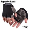 DISICHEN Profesional 1Pair Cycling Gloves for Men Women, Anti Slip Shock Absorbing Biking Gloves Half Finger Gel Pad Breathable Bike Bicycle Gloves. 