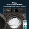 IFB 8 Kg 5 Star Powered by AI with 9 Swirl Wash, WiFi, Fully Automatic Front Load Washing Machine (Senator MBN 8012, Steam Refresh Program with Eco Inverter, Mocha). 