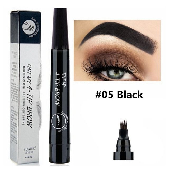 Tint  My  4 -  Tip Brow Eyebrow  Contouring - Black 1.5g