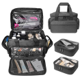 OUMERY Detachable and Separable Double Cosmetic Bag to Store Cosmetics and Hair Care Products Multifunctional Cosmetic Bag. 