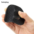 Sutuiying 3Pcs Small Round Hair Brush Pocket Comb Hair Men Beard New Mustache Palm Travel Scalp Massager Portable. 