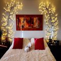 Willow Vine Lights, 8 Flash Model Twinkling Tree with Remote Control Flexible Wall Tree Lights for Living Room Bedroom Decorations, 71 Leds. 