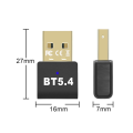 1 PCS USB Dongle Adapter Bluetooth 5.4 Black for PC Wireless Mouse Speaker Keyboard Bluetooth Audio Receiver Transmitter Driver Free. 