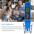 TDS Meter for Water Testing | TDS Tester 3-in-1 | TDS Temperature and EC Meter | Ultra High Accuracy Water Quality Meter | ppm Meter for Drinking Water, Aquariums & etc. 