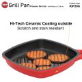Hawkins Grill Pan, Non Stick Die Cast Grilling Pan with Glass Lid. 