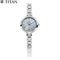Titan Karishma Silver Dial Analog Watch For Women - 2598Sm01 - Silver Strap | Fashion Titan Watch For Women. 