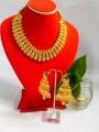 Elegant Gold Plated Rani Haar Design Mini Haar Temple Jewellery Necklace. 