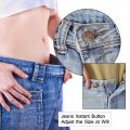 10Pcs/pack Adjustable With Screwdriver Jeans Buttons Clothing Pants Nail Free Waist Extenders Button 17mm Sewing Accessories Waist Buckle Jeans. 