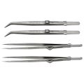 4 Pieces Precision Soldering Tweezer ESD Anti-Static Industrial Electronic Tweezers Tool Set for Jewelry Makeing Craft. 