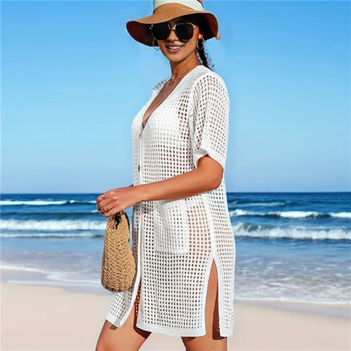 Women%20Swimsuit%20Cover%20up%20White%20M%20-%20Image%204