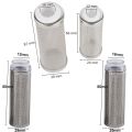 New Cylinder Aquarium Inflow Inlet Filter Useful Durable Inflow Inlet Protect Caps 12mm/16mm Stainless Steel Water Inlet Case Filter Mesh for Fish Tank. 