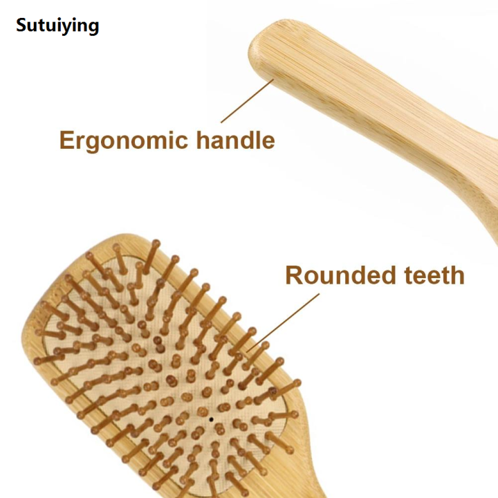 Sutuiying%20Detangling%20Hairbrush%20Bamboo%20Bristles%20Detangling%20Hairbrush%20Natural%20Luxury%20Wooden%20Bamboo%20Hair%20Brush%20for%20Long%20Curly%20Thin%20Short%20Dry%20Hair%20-%20Image%204