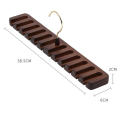 Rack with 360 Rotation Swivel Hook Tie and Belt Organizer Display for Closet Door Wall Belt Hanger for Closet Wooden Belts Organizer Belt. 