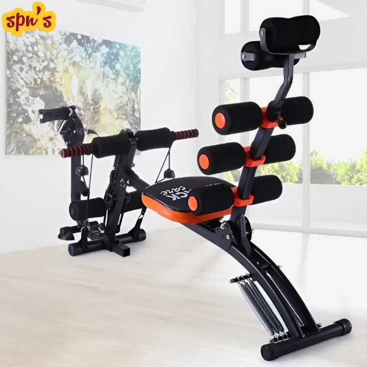 Spn'S%202%20In%201%20Six%20Pack%20Care%20Machine%20Black/Grey%20Six%20Pack%20Abdominal%20Exercise%20Machine%20%7C%20Multi%20Use%20Home%20Gym%20Equipment%20-%20Image%205