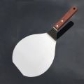 Scraper Shovel Stainless Steel Pizza Paddle Wooden Handle Portable Pizza Peel Hanging Hole Sturdy Pizza Shovel Baking Tool. 