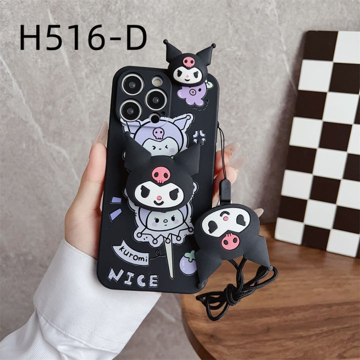 Phone%20Case%20Infinix%20Hot%2020%204G%2020%205G%2020%20Play%2020i%2020S%2030%204G%2030%20Play%20NFC%2030i%2030i%20NFC%20Casing%20With%20Lanyard%20Strap%20Cartoon%20Kuromi%20Silicone%20Shockproof%20Phone%20Cover%20-%20Image%202