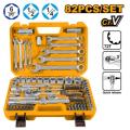 INGCO HKTS42802 82 Pcs 1/4"&1/2" Socket Set Heavy Duty. 