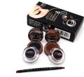 Miss Five Eyes Makeup Gel Eyeliner and Eyebrow Powder Cream Long Lasting Eye Cosmetics Waterproof with a Brush-20ml. 
