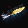 Metal Jigging Spinner Spoon Fishing Lure Hard Baits Sequins Noise Artificial Bait Treble Hook Swimbait Carp Fishing. 